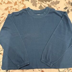 Le Bon Shoppe Cropped Sweatshirt Jeanne Tee Blue M
